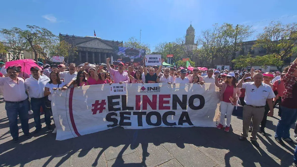 Marcha INE PRI Jalisco